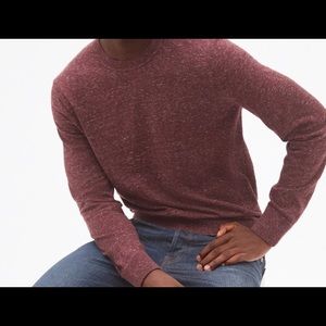 GAP red long sleeve crew neck